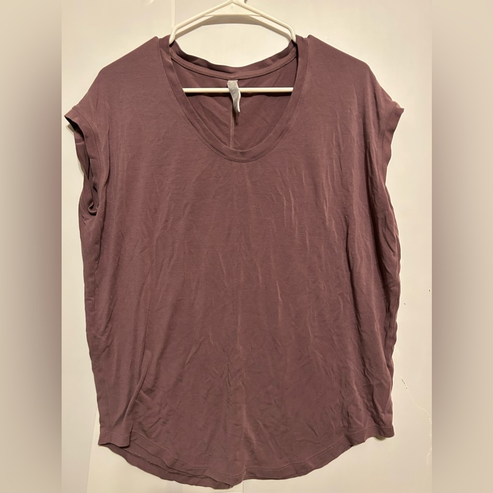 Purple athleta t shirt size medium